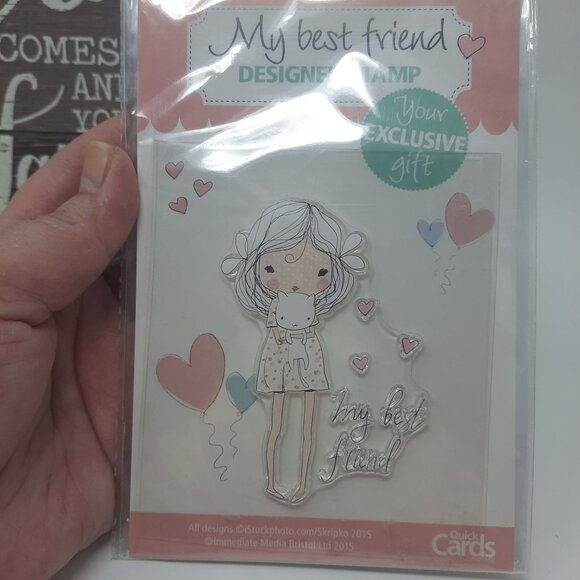 Quick Cards My Best Friend Colour & Cuts plus Designer Stamp - Picture 7 of 7